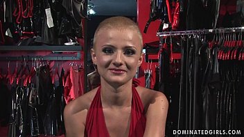Submissive bondage shopgirl whore manacled spanking and BDSM fucking
