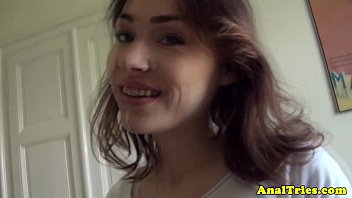 First time anal for amateur girlfriend