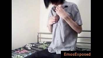 Gay emo growing his dick for webcam gays