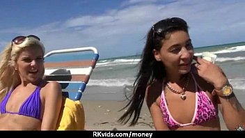 Cute Teen Sucked and fucked for cash 28