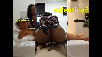 Colombian Valentina riding on a cock