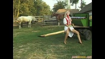 paesant fucks outdoor in the farm with two men