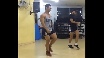 Sexy Brazilian Muscle Hunk Dancing at the Gym!