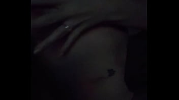 Tiffany touching her perfect boobs