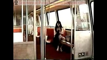 Asian Exhibitionist On Train