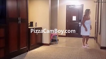 Wife cheating with pizza deliver guy! www.pizzacamboy.com