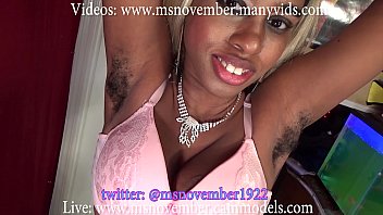 Big Booty Ebony Msnovember Farting With Arm Pit Hair Exposed, Taboo Half Naked Babe Sheisnovember