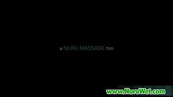 Horny Client Fuck Sexy Japanase Babe While Getting a Nuru Massage