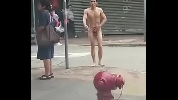nude guy walking in public