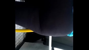 Hot tailed chubby blonde on the bus