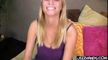 Cute blonde girl with big tits