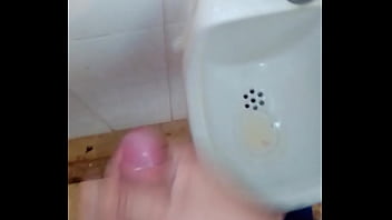 cum in the public toilet