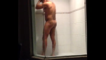 Military showering after I fucked him