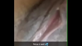 Ebony Teen Loves Showibg off her wet pussy