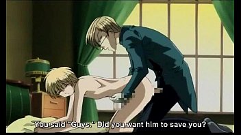 Blonde hentai guy gets his anal fucked hard