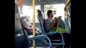 dick on bus to cum