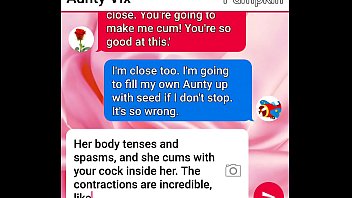 Tia finalmente estala seu sexting cereja de abóbora, seu clímax final juntos.