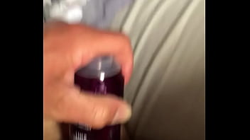 Leaked video !!! Chav girl orgasms on lube bottle
