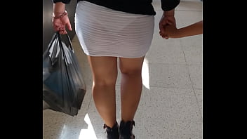My bitch walking her ass in the supermarket