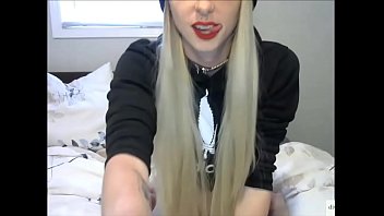 Long Dick Blonde Shemale Playing On Cam