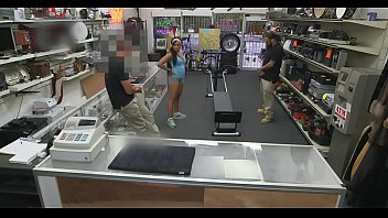 Girl is opening up her body to have dilettante sex in shop