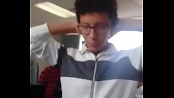 Young man masturbates in the middle of class