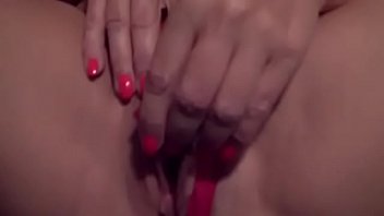 Hot girl showing pussy and handjob with cum on tits
