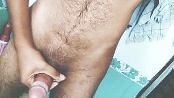 20 Year Old Cute Indian Boy Plays With His 6 Inch Dick
