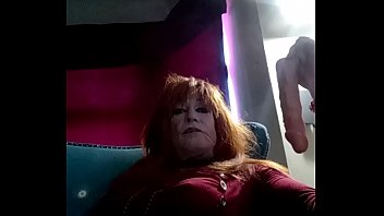 Sexy tranny gets herself off and swallows her warm cum