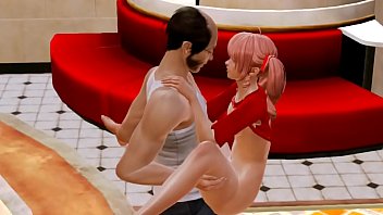 [ Hentai 3D ] Chica joven y abuelo