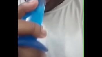 Ebony bbw sucking toy
