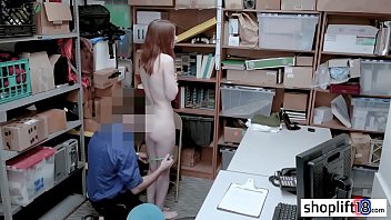 Sexy redhead MILF banged by a perverted LP officer
