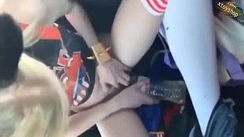 Hot Petite Teen Cheerleader Public Pee In A Bottle Car Ride Messy