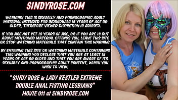 Sindy Rose et Lady Kestler, lesbiennes lesbiennes à double fist extrême
