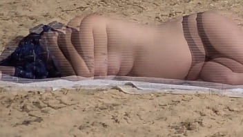 Beautiful busty pregnant topless at the beach 02