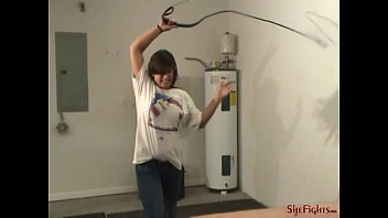 Mikaela Shefights MC Discipline - Merciless Whipping by Rough but Cute Girl