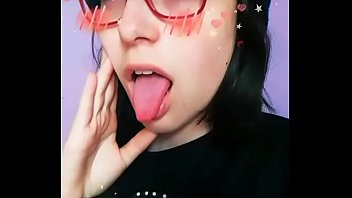 Girl does an ahegao and then touches her nose with her tongue, communist winnie the phoo confirm