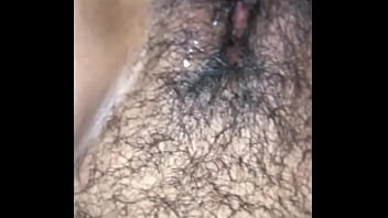 Filling Her Hairy Little Cunt With Cum