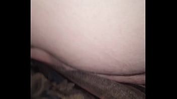 I let little tiny cock cum on my ass
