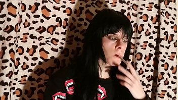 Beth Kinky - Sexy goth domina smoking 2 pt1 HD