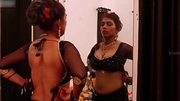 Indian desi milf in black saree big boobs bhabhi indian web series feneo movies ullu