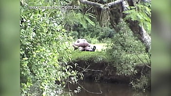 Couple from the countryside is caught having sex in the bush