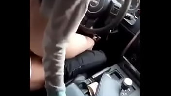 driving car and riding dick