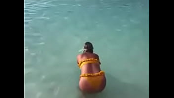 polish slut in the sea