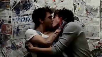 François Arnaud and Xavier Dolan gay kiss from J'ai Tué | GAYLAVIDA.COM