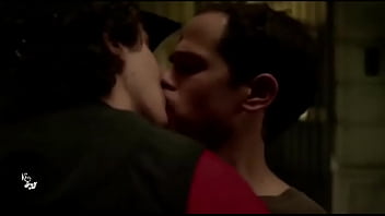 Netflix show titled b. featuring two male actors in a sweet kiss | GAYLAVIDA.COM