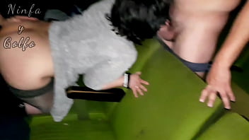 Gangbang in an X cinema - I get fucked by several men in an X cinema in front of my husband - part 2