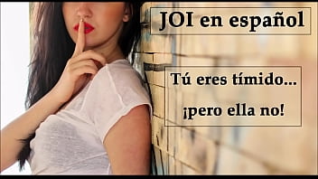 JOI en español. Eres tímido... ¡pero ella no! (Voz española).