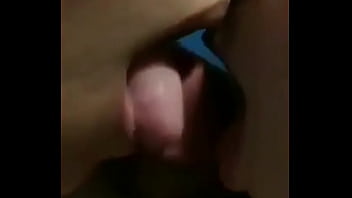 Two mouths in one cock cumshot