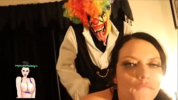 MANDI MAY GETS POUNDED BY GIBBY THE CLOWN